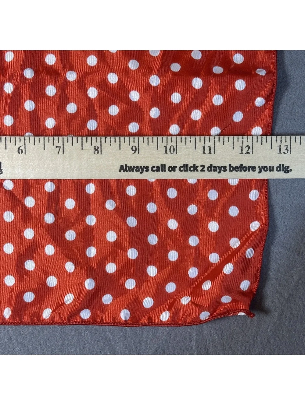 Polka Dot Red and White Square Scarf